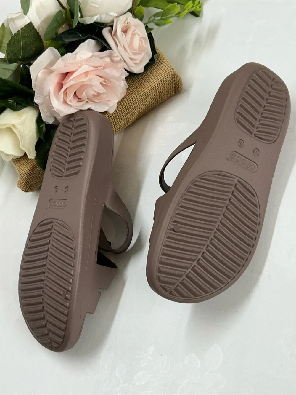 Comfort Strappy Slide Sandals in Taupe - Women's
